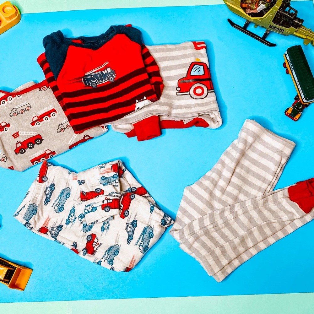 *SOLD* Fire Truck 🚒 👨‍🚒  Pajama Bundle
